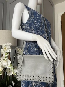 Topshop Bolso de Hombro Bandolera de Cuero Correa de Cadena Bolso de Noche - Imagen 1 de 10