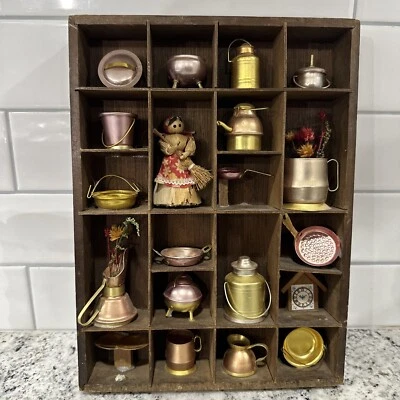 Vintage Miniature Cookware Display Trinket Shelve Dish Cottagecore. - Image 1 of 4