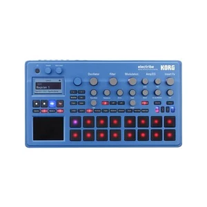 KORG Synthesizer Sequencer Electribe2 BL Metallic Blue Material Vinyl Beautiful - Picture 1 of 6
