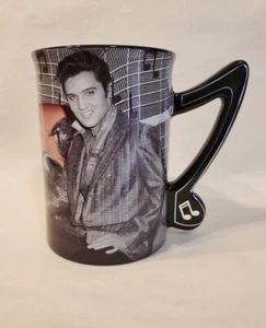 Elvis Presley Mug Pink Cadillac with Music Note Handle 16 oz - Picture 1 of 6
