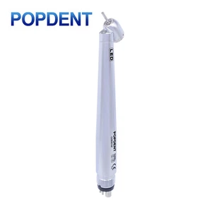 POPDENT X45EL Dental 45 Degree LED E-generator High Speed Handpiece 4 Holes - Picture 1 of 8