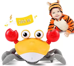 Crawling Crab Baby Toy Gifts: Tummy Time Toys Walking Dancing Cute Essentials El - Picture 1 of 6