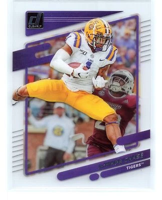 2023 Chronicles DP Football #7 Ja'Marr Chase Clearly Donruss LSU Tigers - Image 1 of 2
