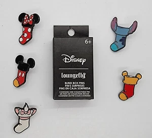 Disney Loungefly Blind Box Pins, Disney Christmas Stockings mickey Mini Stitch - Picture 1 of 12
