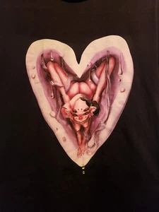 Melanie Martinez Fairy Contortionist Heart Portals Black Shirt Size Medium - Picture 1 of 4