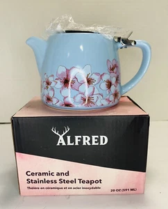 Alfred Teiera Blu in Ceramica e Acciaio Inox 20 OZ con Infusore - Foto 1 di 12
