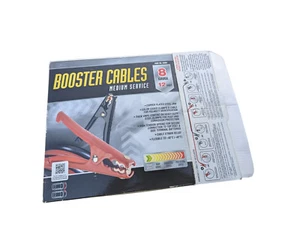 RoadPro 8 Gauge Booster Jumper Cables~ 12 Feet Long~ RP04851~NEW! - Picture 1 of 6