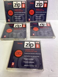 Five (5) Iomega Zip 100 MB Disks - Picture 1 of 5
