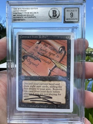 CONTRACT FROM BELOW, ARTIST PROOF, REVISED, 1994 MTG, DOUGLAS SHULER, BAS 9 - Image 1 of 3