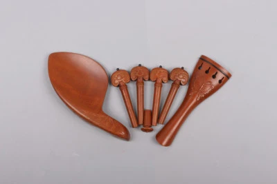 4 4 piezas de violín tallado accesorios clavijas de madera de azufaifo reposapiés pasador final Foto 1 de 4