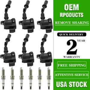 6x Ignition Coils & 6x Spark Plug For Mercedes-Benz E350 E550 ML350 S550 (UF733) - Picture 1 of 9