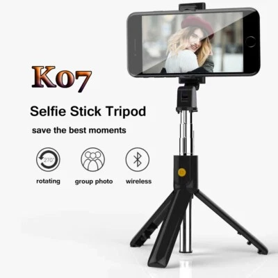 Portable Selfie Stick Tripod Phone Desktop Stand Desk Holder For iPhone/Samsung - Image 1 of 4