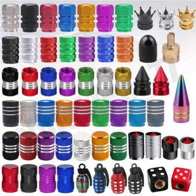 Universal Car Tire Valve Caps Tyre Valve Stem Cover Air Dust Wheel Rim Caps - Image 1 of 4