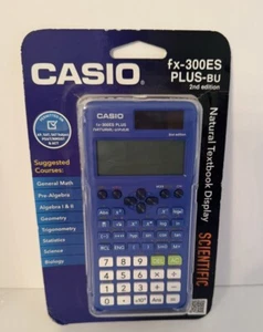 Calculadora científica Casio AZUL FX-300ES PLUS-BU 2ª edición ACT SAT PSAT *NUEVA* - Imagen 1 de 2