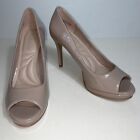 CL by Chinese Laundry Solid Open Toe High Heel Patent Nude Heels NIB Size 7.5