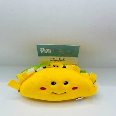 ZippyPaws - NomNomz Plush Squeaker Dog Toy for The Foodie Pup Taco - Image 1 of 4