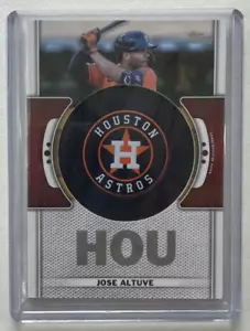 2023 TOPPS, TEAM LOGO PATCH, #TLP-JA JOSE ALTUVE, HOUSTON ASTROS 040625 - Picture 1 of 1