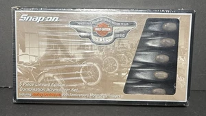 1998 Snap On Harley Davidson 5 Stück Schraubendreher Werkzeug Set Motorrad Werkzeug Neu im Karton - Bild 1 von 2