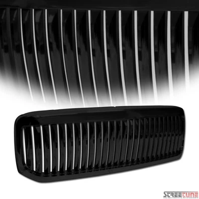 For 99-04 Ford F250/F350 Superduty/Excursion Black Vertical Front Hood Grille - Image 1 of 3