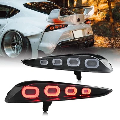 Luces traseras LED transparentes para Toyota GR Supra A90 A91 2020-2024 lámpara trasera secuencial Foto 1 de 4