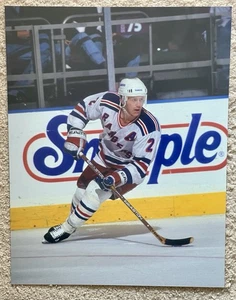BRIAN LEETCH NHL NEW YORK RANGERS 11”X14” UNSIGNED PHOTO-HOCKEY HALL OF FAME - Picture 1 of 1