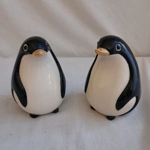 Paar Vintage Keramik handbemalte Pinguin Figuren 4 cm - Bild 1 von 8