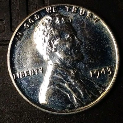 AU 1943-P Steel Lincoln Cent Doubled Die Obverse FS-101. Nice And Appealing!!! - Image 1 of 4