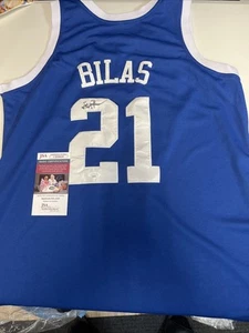 DUKE BLUE DEVILS-JAY BILAS SIGNED AUTOGRAPHED JERSEY JSA COA SPORTS ANALYST ESPN - Picture 1 of 7