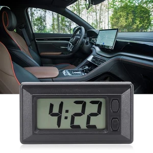 Easy to Read LCD Digital Display Car Dashboard Clock with Calendar Portable - Picture 1 of 12