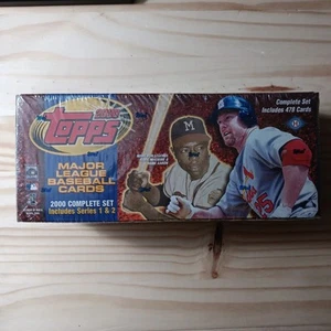 2000 Topps MLB Baseball Complete Set NEW Factory Sealed 478 Cards Series 1 & 2 - Picture 1 of 8