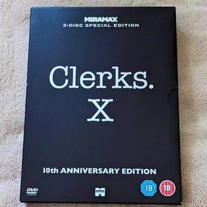 Clerks X DVD 3 Disc Set 10th Anniversary Edition, Region 2, 2004, Widescreen - Picture 1 of 5