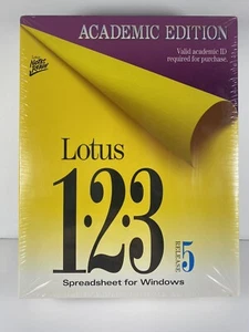 NEW Sealed Lotus 123 For Windows Release 5 Academic Edition Spreadsheet - Picture 1 of 4