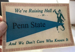 Early Raising Hell In Penn State Drunk Man Tux Party Antique Design New Postcard - Picture 1 of 1