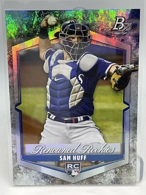 2021 Bowman Platinum Sam Huff Renowned Rookies Foil Insert Rookie Card RC Texas - Image 1 of 2