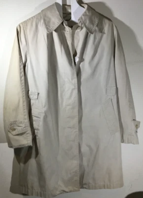 Curly Top Womens Raincoat Beige. Shell: Cotton/Poly Lining: 100% Nylon Washable - Image 1 of 4