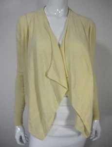100% Cashmere  BCBGMAXAZRIA Long Sleeve Drop Down Sweater Size XS Beige  - Picture 1 of 10