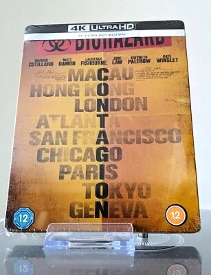 Contagion [4k UHD Region Free + Blu Ray] STEELBOOK EDITION Steven Soderbergh - Image 1 of 2