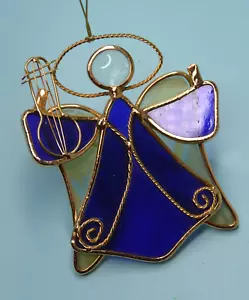 Stained glass ANGEL Christmas ornament/suncatcher - Picture 1 of 2