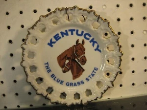 Kentucky Blue-Grass State Thoroughbred Horse Souvenir Plate - Picture 1 of 3