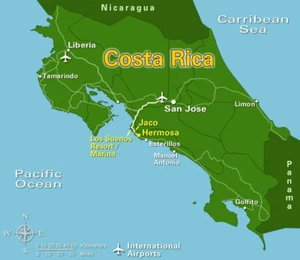 Costa Rica GPS Map for Garmin Models NAVSat EZFind Full Version - download - Picture 1 of 4