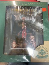 Michael Jordan Upper Deck NBA Authenticated Perseverance Photo FACTORY SEALED