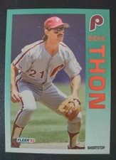 Dickie Thon - Philadelphia Phillies - 1992 Fleer Baseball Card #546