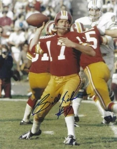 Signed 8x10 BILLY KILMER Washington Redskins Autographed photo - w/ COA - Picture 1 of 1
