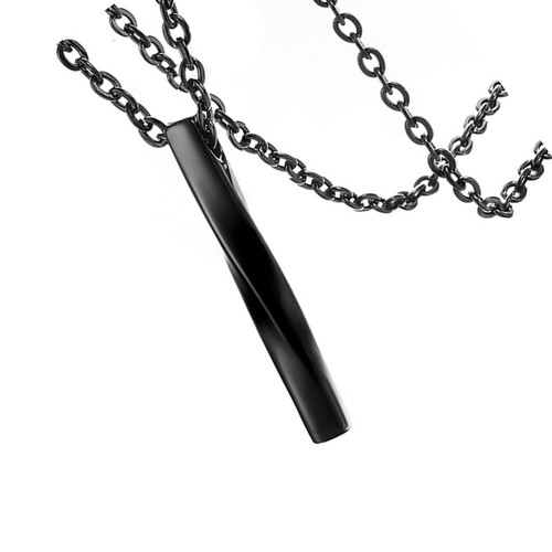 VETEMENTS Collana con ciondolo cilindrico ritorto uomo cilindro uomo catenina collane