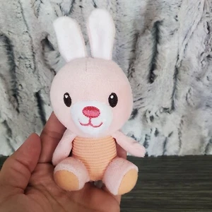 Spark Create Imagine Pink Bunny SONAJERO Mini 4" Peluche Animal Bebé Juguete - Imagen 1 de 5