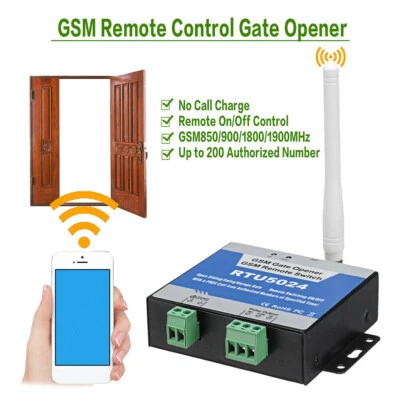 RTU5024 GSM Gate Opener Relay Remote Control Door Access Switch Free Call - Image 1 of 4