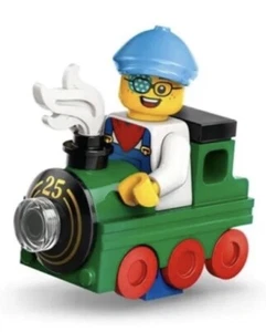 LEGO SERIE 2 25 TREN NIÑO 71045 CMF MINIFIGURA ABIERTA - Imagen 1 de 1