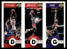 1996-97 Collector's Choice German Mini-Cards Panels Joe Dumars/Clyde