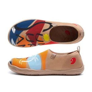 Mocassini comodi in tela con scarpe slip on UIN da uomo taglia 6,5-12 "gioco in spiaggia" - Foto 1 di 9