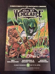 DC Comics DAY OF VENGEANCE The Spectre Justiniano art ~ Comic Page PRINT AD 2005 - Picture 1 of 1